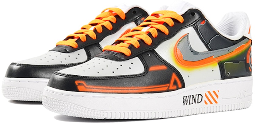 【定制球鞋】Nike Air Force 1 Low 7 空軍一號 機甲風格 霓虹科技感 賽博朋克 螢光感 低幫 板鞋 男款 灰橙色 Lookbook 【定制球鞋】Nike Air Force 1 Low 7 空軍一號 機甲風格 霓虹科技感 賽博朋克 螢光感 低幫 板鞋 男款 灰橙色