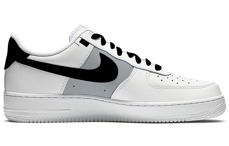 Order [定制鞋款] 耐克空军一号低帮 '机械故障 - 白/黑/灰' CW2288-111(Team7-机械故障)