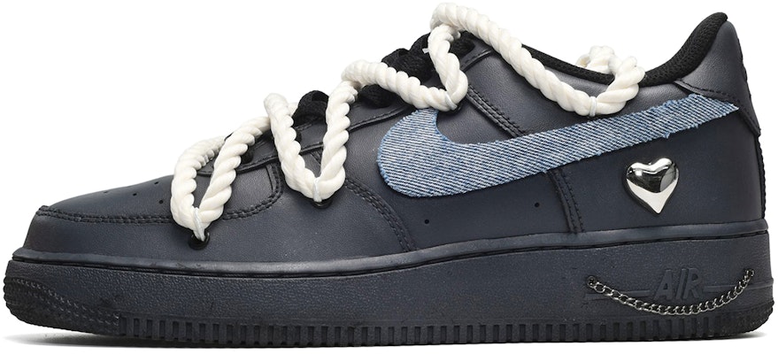 カスタムAF1 ロー メタリックハート 黒青 DH2920-001(TeamE-女款金属心黑蓝) Buy カスタムAF1 ロー メタリックハート 黒青 DH2920-001(TeamE-女款金属心黑蓝)