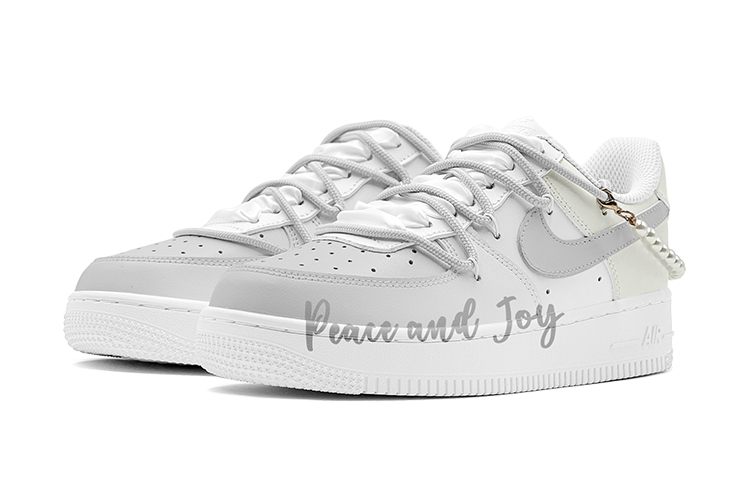 Shop [Kasut Tersuai] Nike Air Force 1 Low 'Gadis Milenial dengan Mutiara - Musim Luruh' DH2920-111-466157