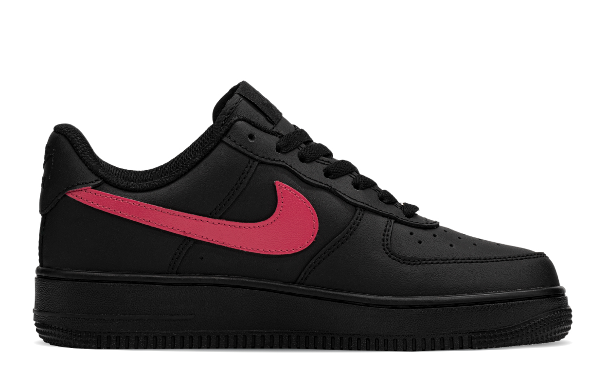 Lookbook [Sneakers Kustom] Nike Air Force 1 Low 'Millennium Babe Hot Pink Hitam' CW2288-001(TeamA-霓虹情人)