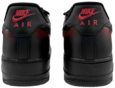 AF1 ロー カスタム "ミニマル黒×赤グラデ" CW2288-001(Team40-男款黑武士黑红) Shop AF1 ロー カスタム "ミニマル黒×赤グラデ" CW2288-001(Team40-男款黑武士黑红)