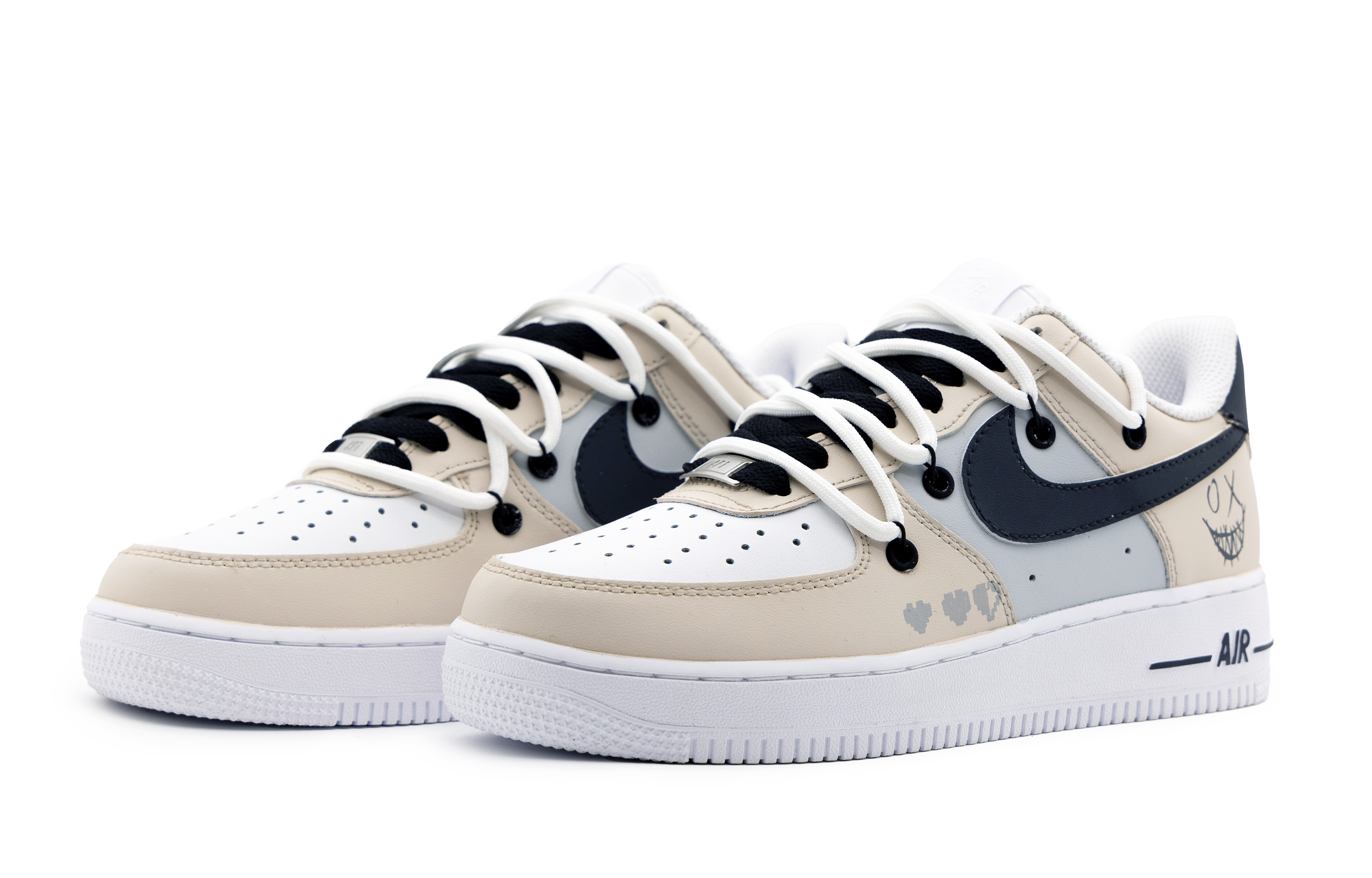 Lookbook Nike Air Force 1 Low "Diablo Minimalista" Beige CW2288-111(Team51-男款恶魔之恋)