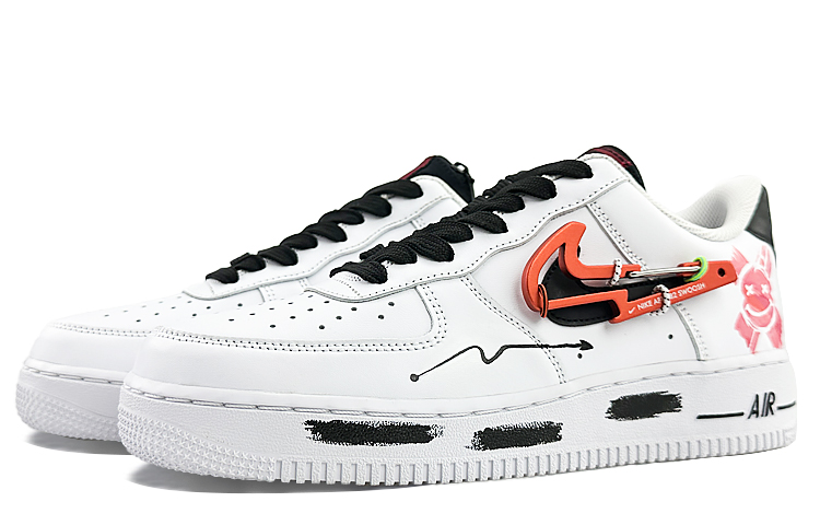 Lookbook Zapatillas Nike Air Force 1 Low "Oso Graffiti" DH7579-100(Team40-男款涂鸦熊黑白红)