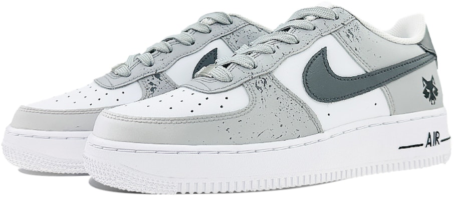 【定制球鞋】Nike Air Force 1 Low 極簡主義 狼 野心 執著 低幫 板鞋 GS 灰 Lookbook 【定制球鞋】Nike Air Force 1 Low 極簡主義 狼 野心 執著 低幫 板鞋 GS 灰