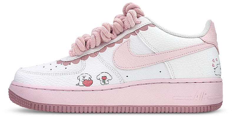 【訂製球鞋】 Nike Air Force 1 Low 極簡主義 修狗 戀愛 粉嘟嘟 低筒 板鞋 GS 粉白 Buy 【訂製球鞋】 Nike Air Force 1 Low 極簡主義 修狗 戀愛 粉嘟嘟 低筒 板鞋 GS 粉白