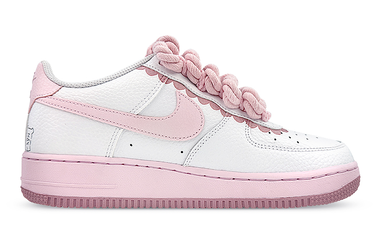 Order [Sepatu Custom] Nike Air Force 1 Low 'Pink Putih Minimalis' CT3839-107(Team40-GS修狗恋爱日记粉白)