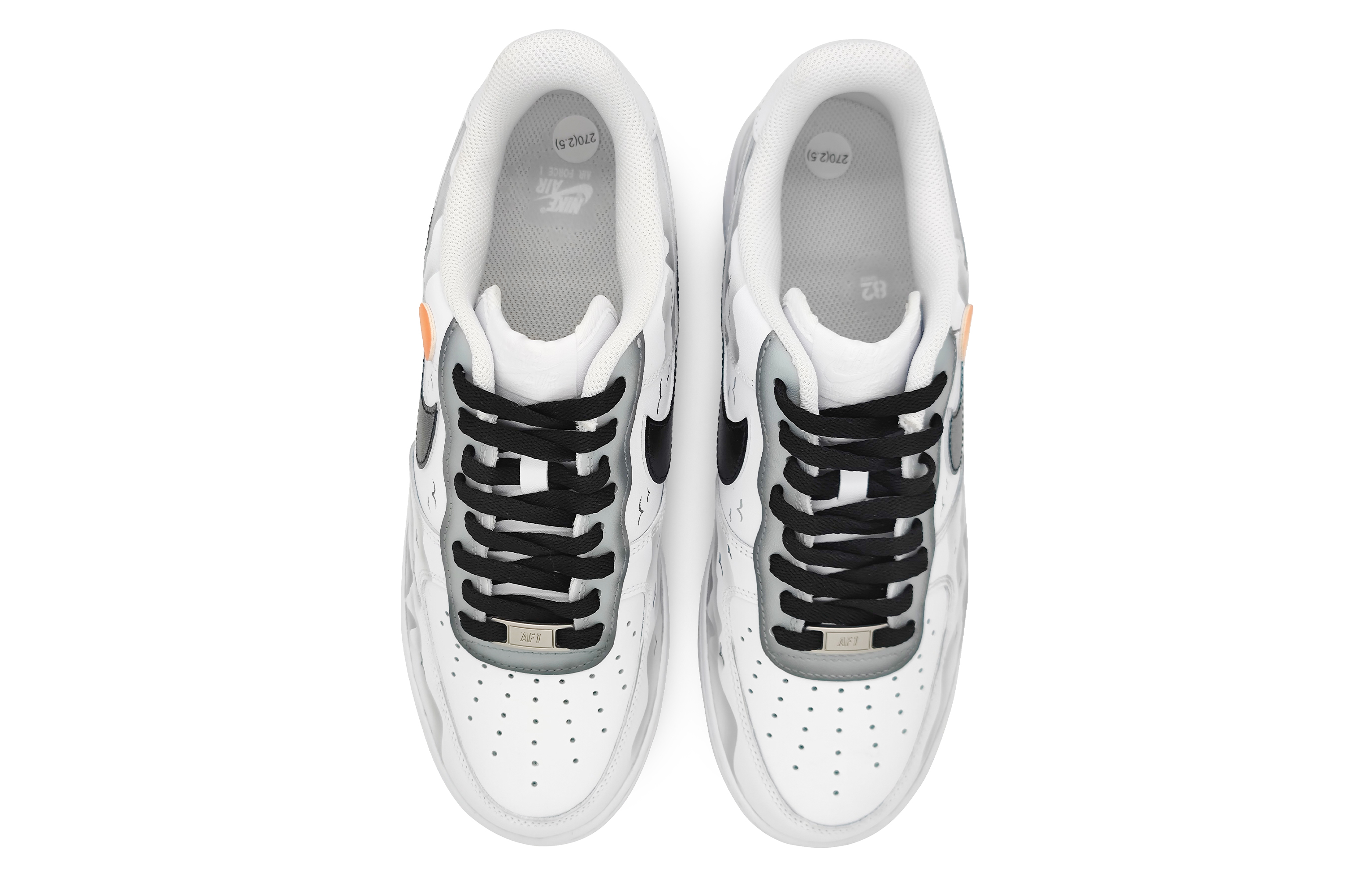 Shop Zapatillas Nike Air Force 1 Low 'Misty Ink Streams' Personalizadas CW2288-111(Team16-男款墨影千川)