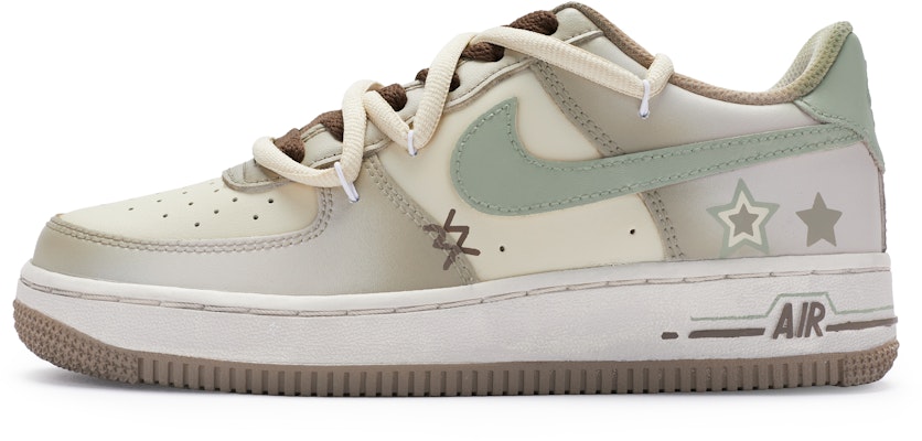 【定制球鞋】Nike Air Force 1 Low 811製造 心動舒適區 摩卡 美式復古 低幫 板鞋 GS 米白棕 Buy 【定制球鞋】Nike Air Force 1 Low 811製造 心動舒適區 摩卡 美式復古 低幫 板鞋 GS 米白棕