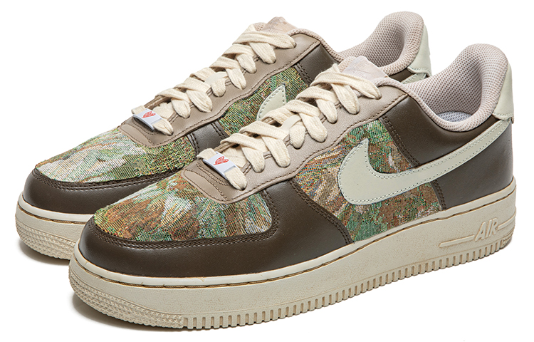 Lookbook 【訂製球鞋】Nike Air Force 1 空軍一號 野鶴製造 油畫風主題 特殊禮盒版 咖啡染 休閒 低幫 板鞋 男款 摩卡