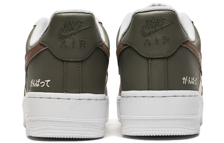 Shop [Kasut Custom] Nike Air Force 1 Low 'Mocha Grey Christmas' CW2288-111(TeamB-男款复古未来褐G-BOX)