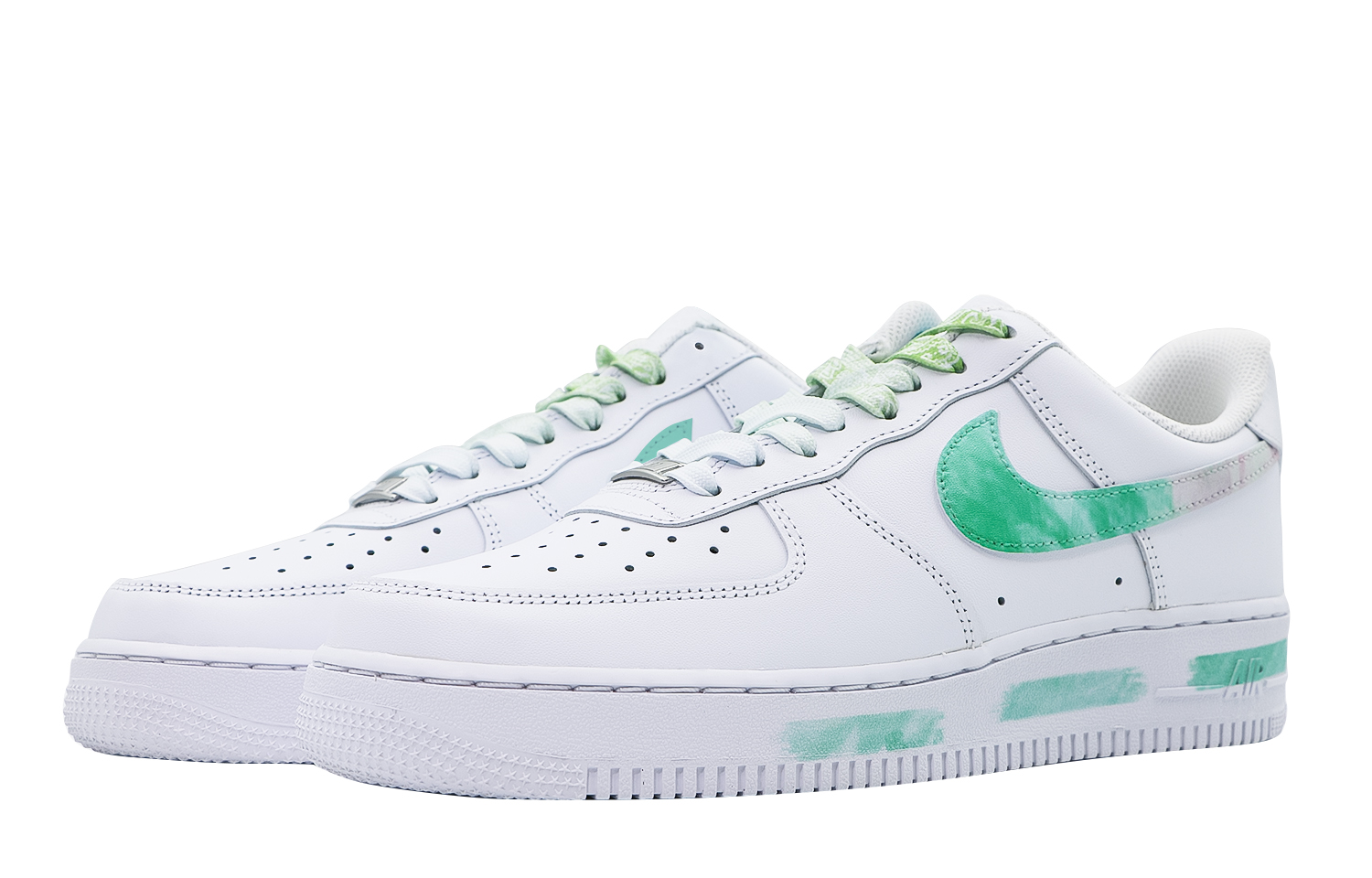 Lookbook 나이키 에어포스 1 '모네 밀밭' (커스텀) CW2288-111(Team48-绿色麦田)