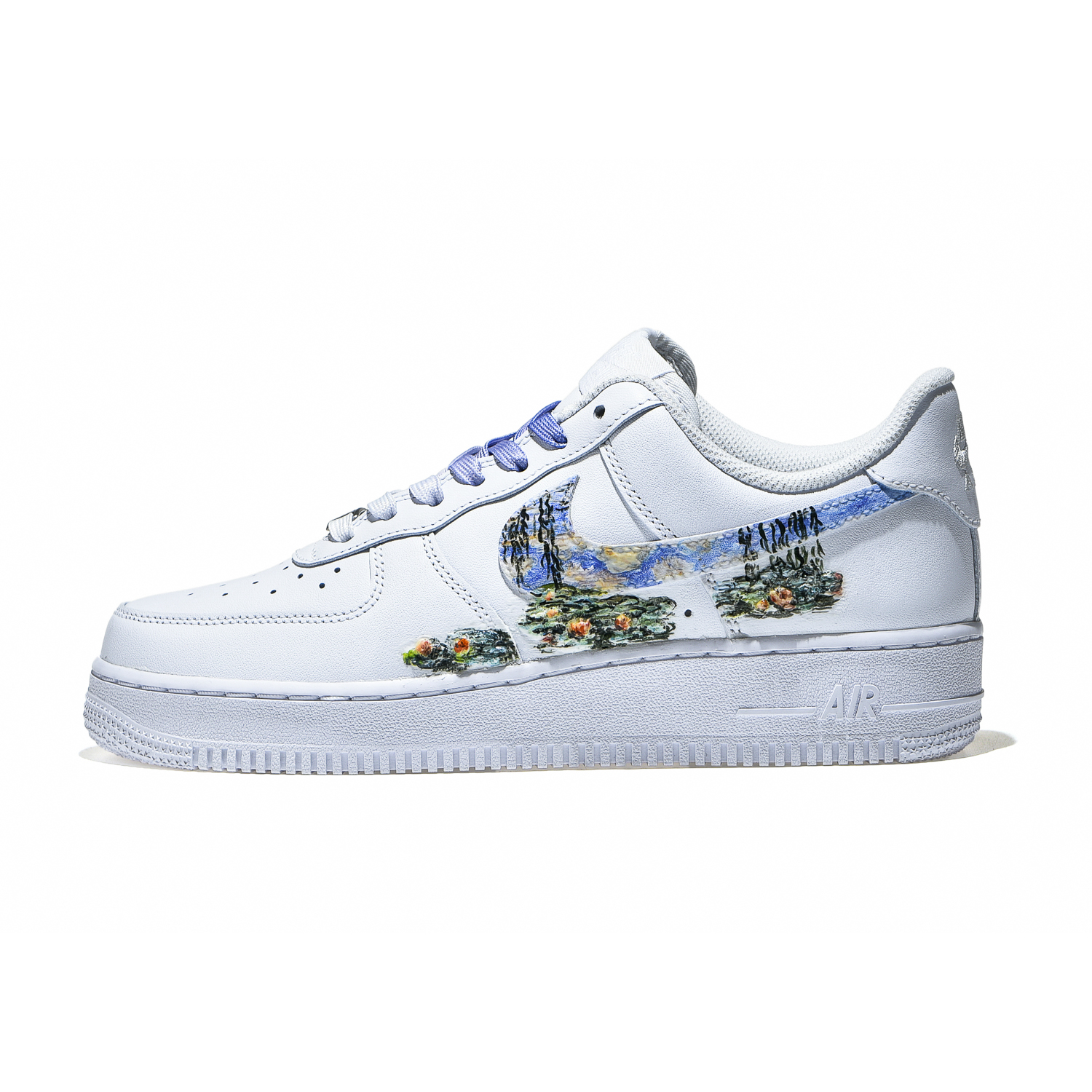 [Custom Shoes] Nike Air Force 1 Low 'Monet Water Lilies 3D Graffiti'