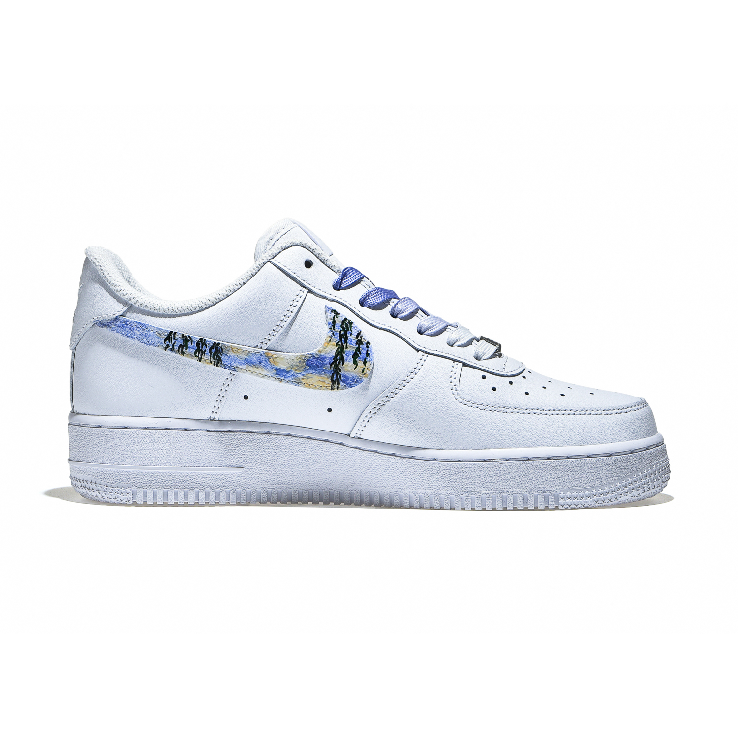 [Custom Shoes] Nike Air Force 1 Low 'Monet Water Lilies 3D Graffiti' 圖 2