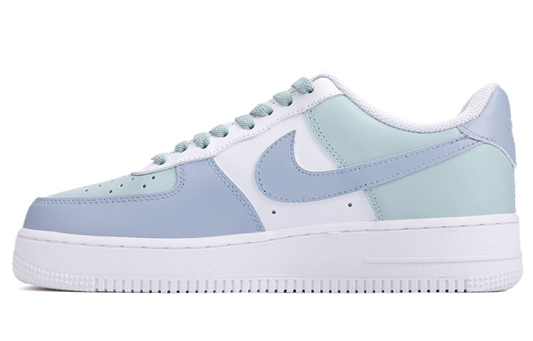 Buy 【定制球鞋】Nike Air Force 1 Low 空軍一號 手繪 簡約 莫蘭迪 個性 低幫 板鞋 男款 藍綠白