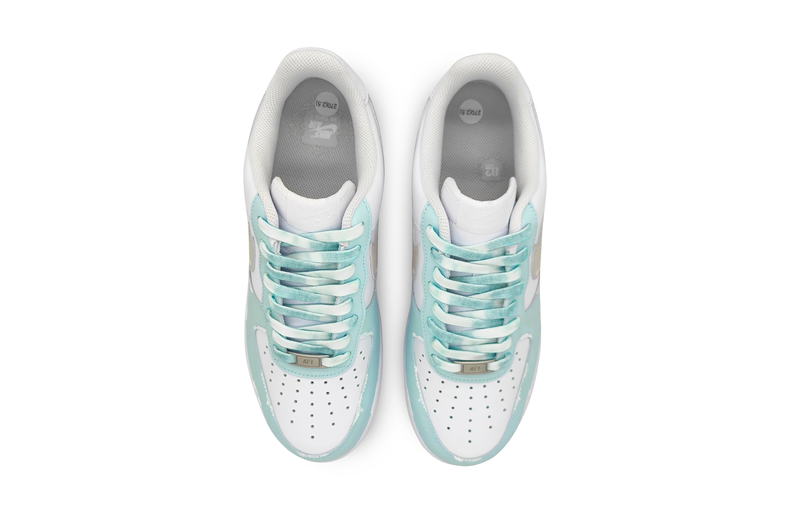 Shop 【カスタムシューズ】ナイキエアフォース1ロー「モランディドリームスターダスト」 DH2920-111(Team16-女款初恋星球浅绿)