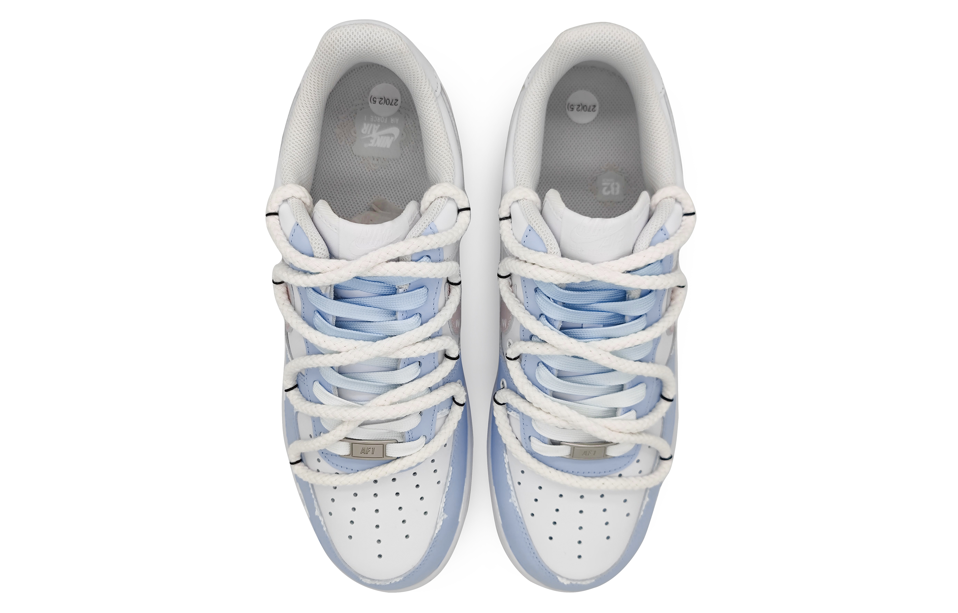 Shop ナイキ エアフォース 1 ロー "モランディ ドリーミー スターライト" カスタムシューズ CW2288-111(Team16-男款初恋星球浅紫解构)