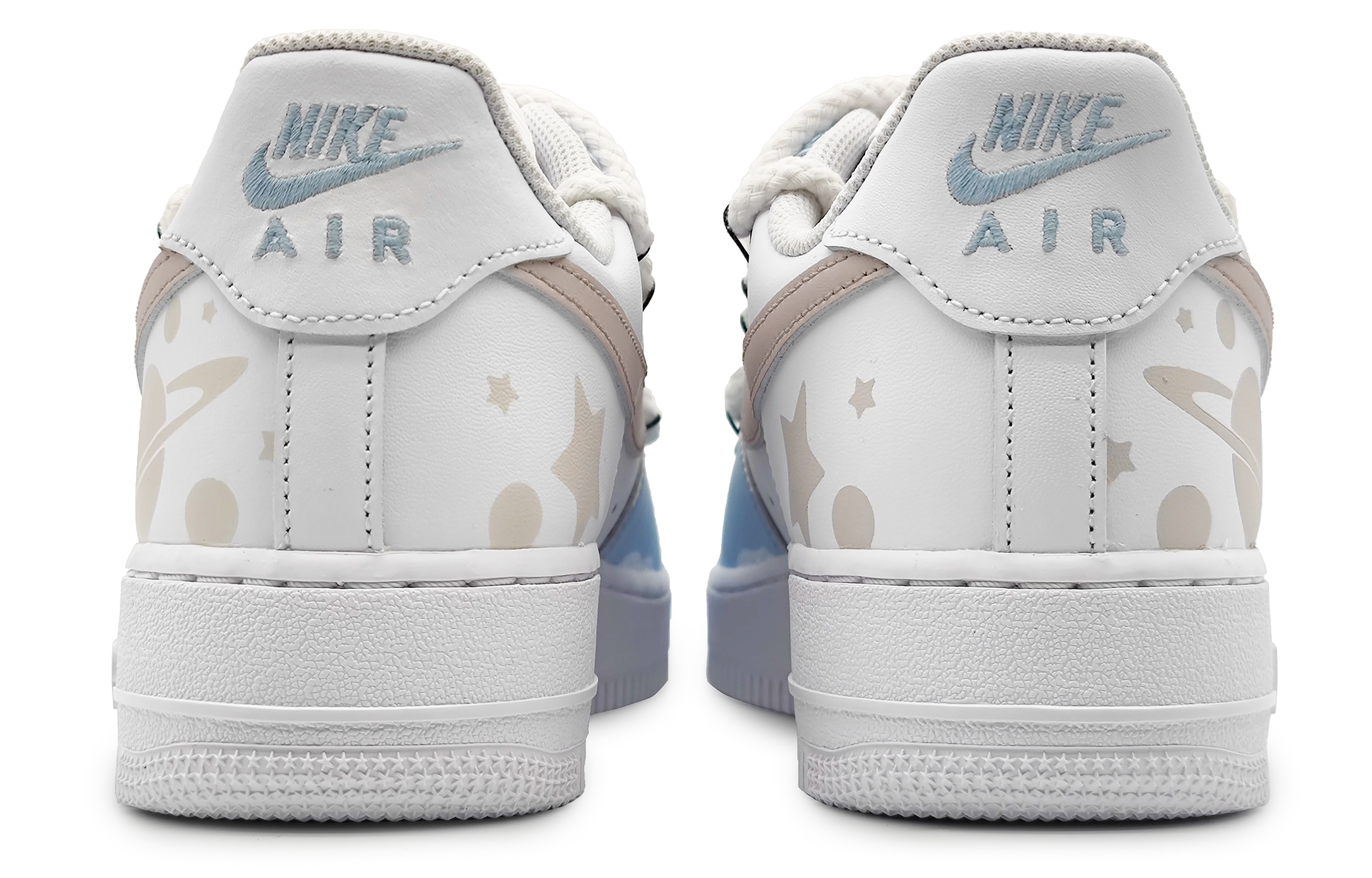 Purchase 【定制鞋】耐克空军1代低帮'莫兰迪梦幻星辰' CW2288-111(Team16-男款初恋星球浅蓝解构)