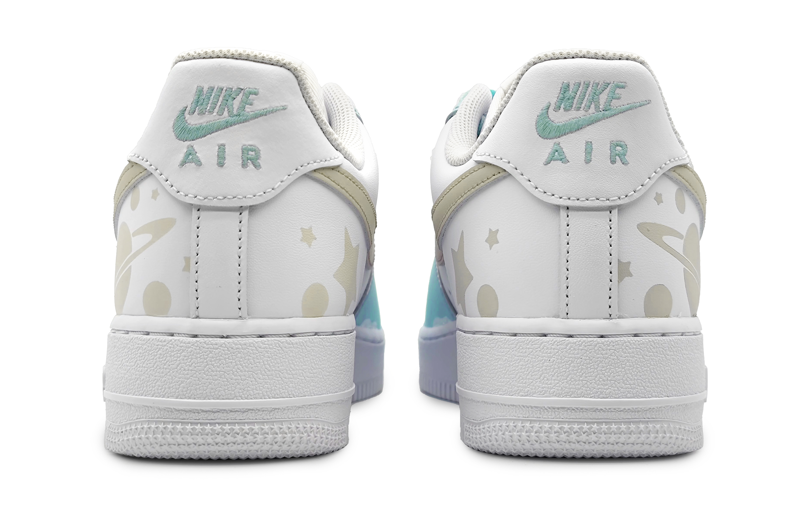 Purchase 【カスタムシューズ】ナイキエアフォース1ロー「モランディドリームスターダスト」 DH2920-111(Team16-女款初恋星球浅绿)