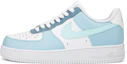 Buy 【訂製球鞋】 Nike Air Force 1 Low 空軍一號 改色 手繪 莫蘭迪配色 簡約 休閒 低筒 板鞋 男款 白藍