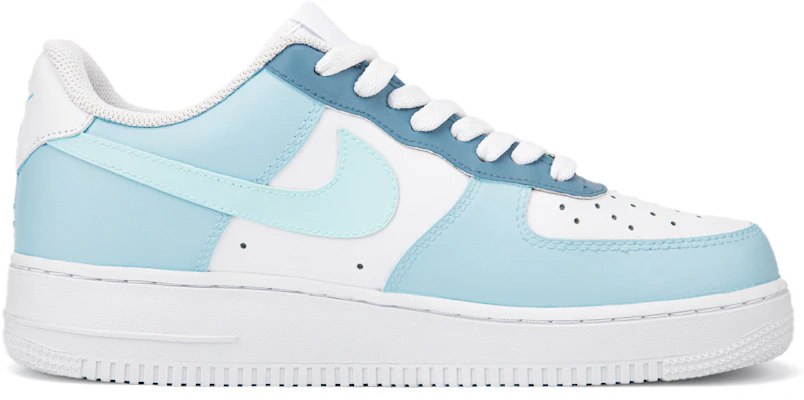 【訂製球鞋】 Nike Air Force 1 Low 空軍一號 改色 手繪 莫蘭迪配色 簡約 休閒 低筒 板鞋 男款 白藍 Order 【訂製球鞋】 Nike Air Force 1 Low 空軍一號 改色 手繪 莫蘭迪配色 簡約 休閒 低筒 板鞋 男款 白藍