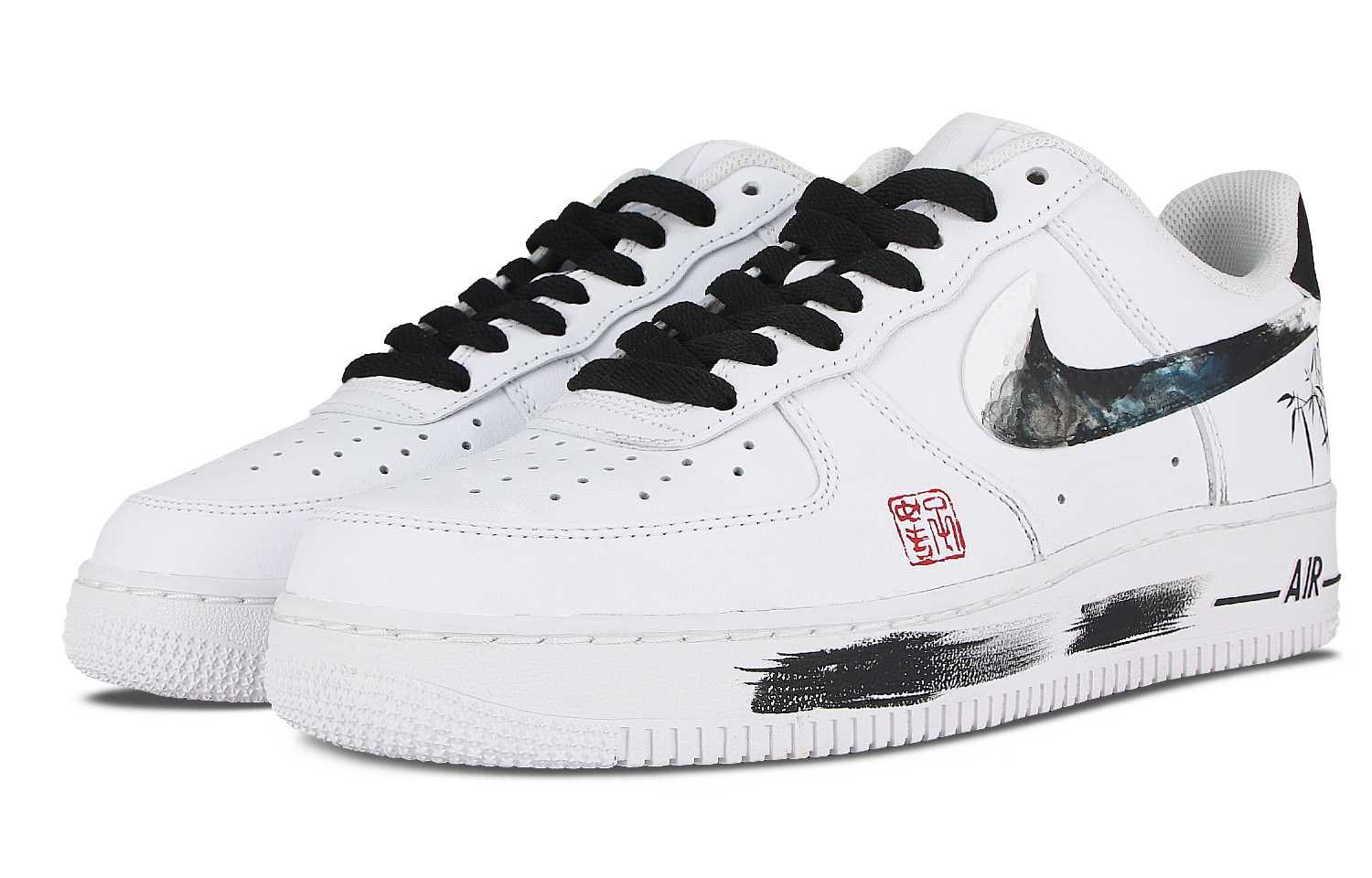 Shop [定制鞋款] 耐克空军1号低帮 '山墨竹' CW2288-111(Team58-山间墨竹)