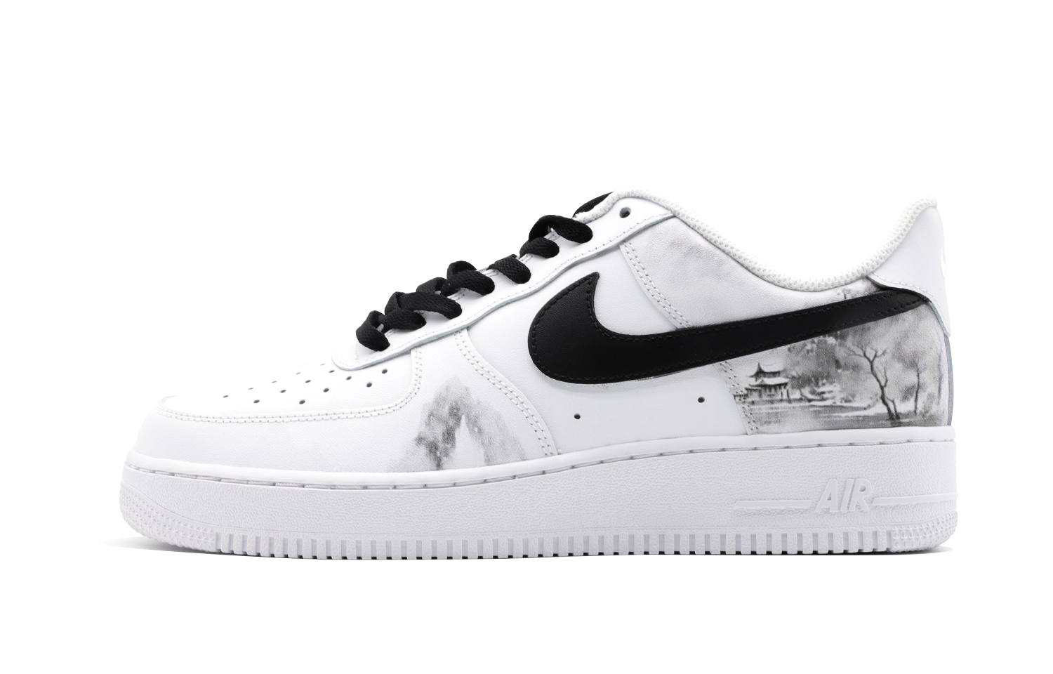 Buy カスタム Nike Air Force 1 Low「雪山景」 CW2288-111(Team140-山水雪景)