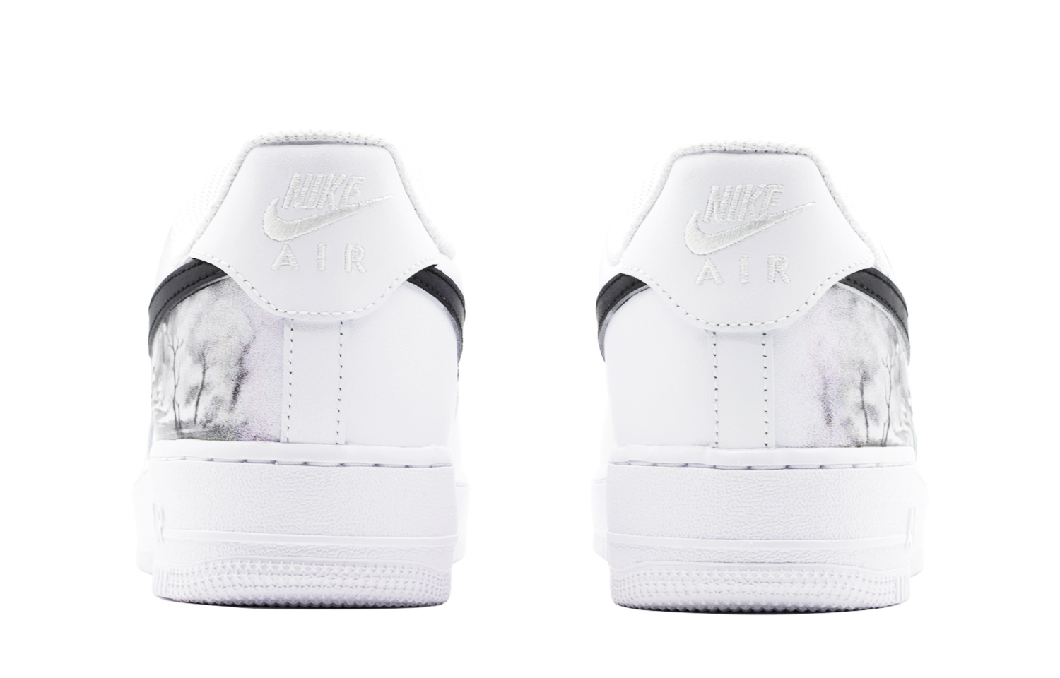 Purchase カスタム Nike Air Force 1 Low「雪山景」 CW2288-111(Team140-山水雪景)