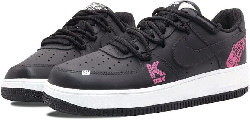 【定製球鞋】Nike Air Force 1 Low K先生 朋克 霓虹時代 小眾高級 簡約 百搭 低幫 板鞋 男款 黑色 Lookbook 【定製球鞋】Nike Air Force 1 Low K先生 朋克 霓虹時代 小眾高級 簡約 百搭 低幫 板鞋 男款 黑色