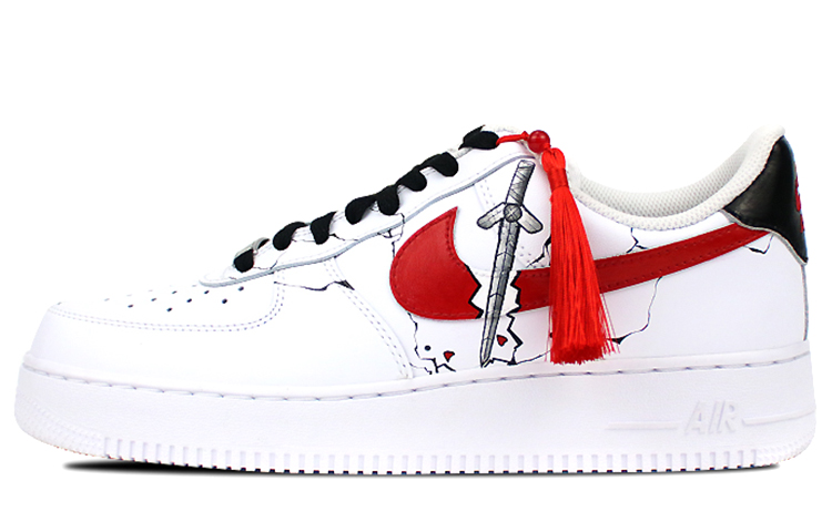 Buy [Kasut Custom] Nike Air Force 1 Low 'Mulan Lukisan Tangan Rumbai' CW2288-111(Team叁-男款喷绘手绘军事花木兰)