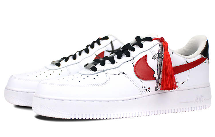Lookbook [Kasut Custom] Nike Air Force 1 Low 'Mulan Lukisan Tangan Rumbai' CW2288-111(Team叁-男款喷绘手绘军事花木兰)