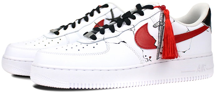 【定製球鞋】 Nike Air Force 1 Low 07 空軍一號 流蘇掛墜 潮流 花木蘭 手繪 噴繪風主題定製 休閒 耐磨防滑 低幫 板鞋 男款 黑紅 Lookbook 【定製球鞋】 Nike Air Force 1 Low 07 空軍一號 流蘇掛墜 潮流 花木蘭 手繪 噴繪風主題定製 休閒 耐磨防滑 低幫 板鞋 男款 黑紅
