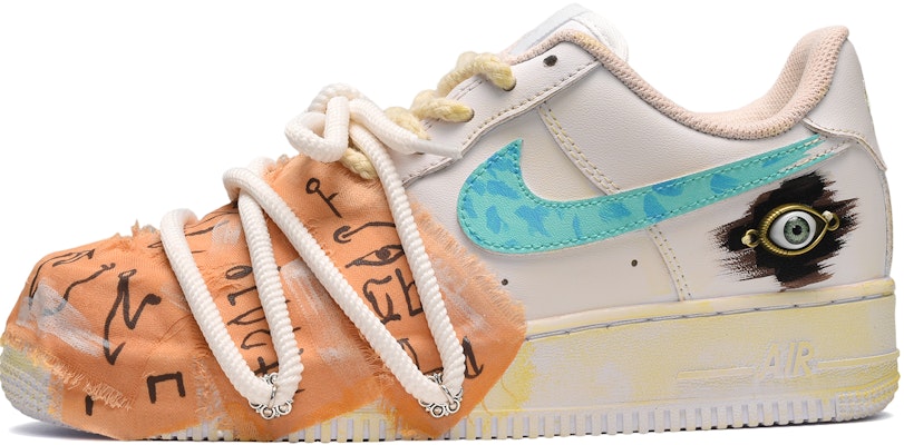 カスタムAF1ロー "マミーの呪い" 青白 CW2288-111(TeamE-男款木乃伊的咒语蓝白) Buy カスタムAF1ロー "マミーの呪い" 青白 CW2288-111(TeamE-男款木乃伊的咒语蓝白)