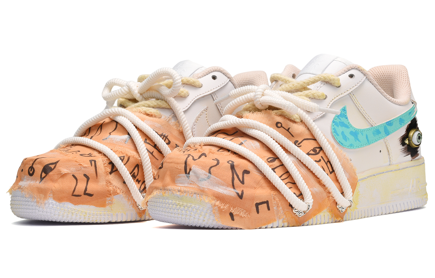 Lookbook [Custom Shoes] Nike Air Force 1 Low 'Mummy's Curse Blue White'