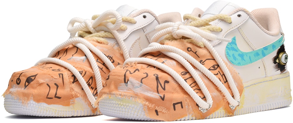 カスタムAF1ロー "マミーの呪い" 青白 CW2288-111(TeamE-男款木乃伊的咒语蓝白) Lookbook カスタムAF1ロー "マミーの呪い" 青白 CW2288-111(TeamE-男款木乃伊的咒语蓝白)