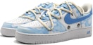 Lookbook 【定制球鞋】 Nike Air Force 1 Low LE 空軍一號 蔚藍天空 仙境迷蹤 解構鞋帶 星星 低幫 板鞋 GS 藍色