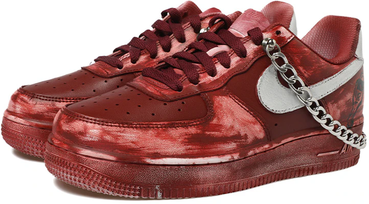 나이키 에어포스 1 로우 '난징 자물쇠 레드 실버' (커스텀) CW2288-111(Team拾玖-链条钥匙男S-BOX) Lookbook 나이키 에어포스 1 로우 '난징 자물쇠 레드 실버' (커스텀) CW2288-111(Team拾玖-链条钥匙男S-BOX)