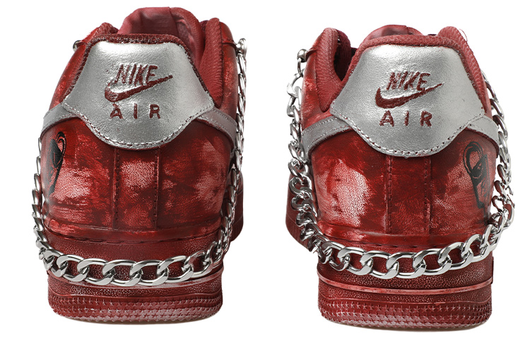 Purchase [Kasut Tersuai] Nike Air Force 1 Low 'Nanjing Rantai Kunci Merah Perak' CW2288-111(Team拾玖-链条钥匙男S-BOX)