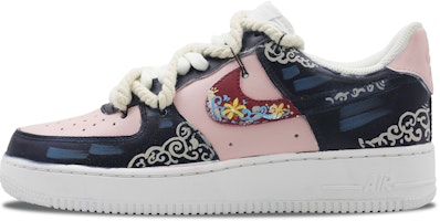 Order 【客製球鞋】Nike Air Force 1 Low 藏青 國潮 手繪 低筒 滑板鞋 男款 藍粉