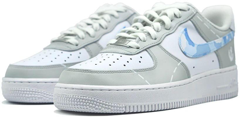 【客製化球鞋】Nike Air Force 1 Low 空軍一號 風主題客製 海軍航母 噴繪 迷彩 休閒 耐磨防滑 低筒 板鞋 男款 灰白 Lookbook 【客製化球鞋】Nike Air Force 1 Low 空軍一號 風主題客製 海軍航母 噴繪 迷彩 休閒 耐磨防滑 低筒 板鞋 男款 灰白