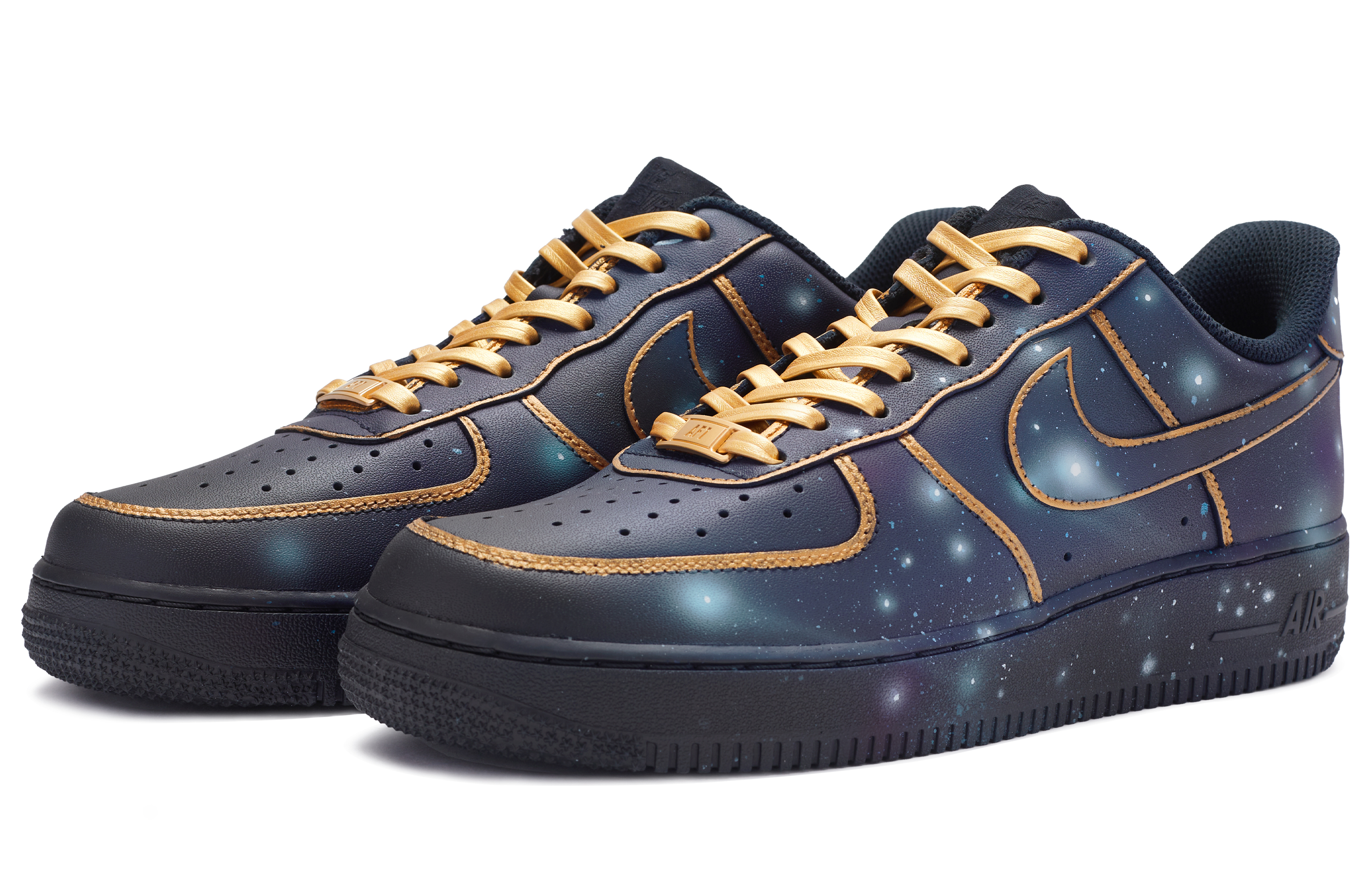Lookbook [Kasut Custom] Nike Air Force 1 Low 'Nebula Graffiti' CW2288-001(TeamR-男款星云)