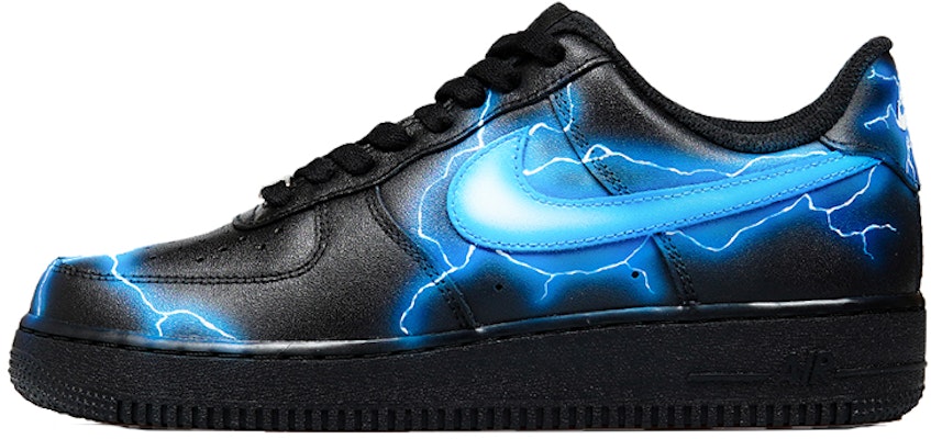Zapatillas Nike Air Force 1 Low 'Neon Rayo Cuadros Tormenta' 314192-009(TeamP-女款闪电风暴千鸟喷绘黑蓝) Buy Zapatillas Nike Air Force 1 Low 'Neon Rayo Cuadros Tormenta' 314192-009(TeamP-女款闪电风暴千鸟喷绘黑蓝)