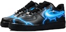 Lookbook 【定制球鞋】Nike Air Force 1 Low 07 空軍一號 霓虹閃電風暴千鳥雷切 噴繪 低幫 板鞋 男款 黑藍