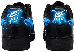 【定制球鞋】Nike Air Force 1 Low 07 空軍一號 霓虹閃電風暴千鳥雷切 噴繪 低幫 板鞋 男款 黑藍 Purchase 【定制球鞋】Nike Air Force 1 Low 07 空軍一號 霓虹閃電風暴千鳥雷切 噴繪 低幫 板鞋 男款 黑藍