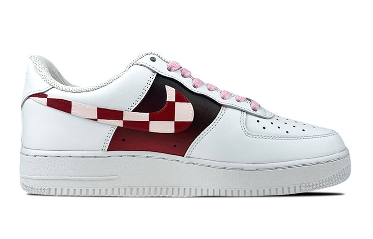 Order 【定制球鞋】Nike Air Force 1 Low LE 是在玩鞋 禮盒 燈帶 鬼滅之刃 炭治郎禰豆子 低幫 板鞋 GS 白粉