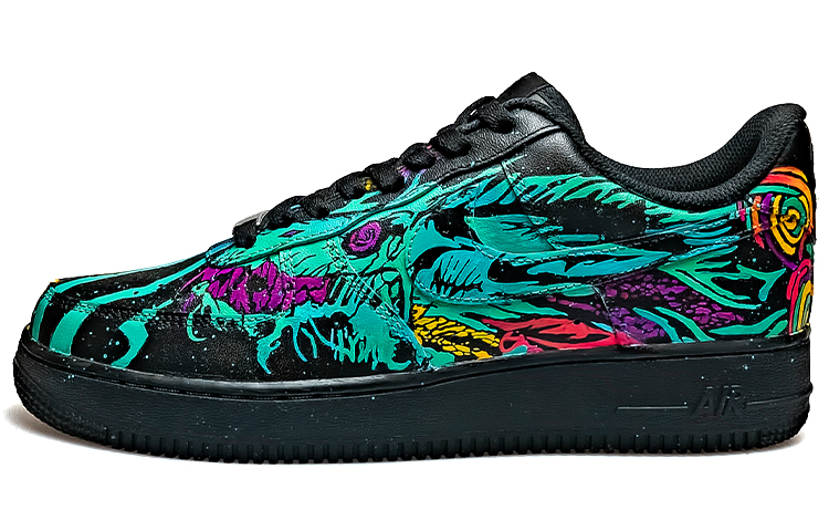 Buy [Kasut Custom] Nike Air Force 1 Low 'NightWish Black Warrior' CW2288-001(TeamNine-夜愿)