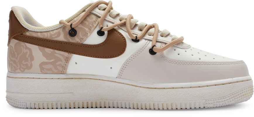 【客製球鞋】Nike Air Force 1 Low 核禮 堅果 街頭百搭 解構復古 防滑 低筒 板鞋 男款 米棕色 Order 【客製球鞋】Nike Air Force 1 Low 核禮 堅果 街頭百搭 解構復古 防滑 低筒 板鞋 男款 米棕色