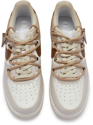 【客製球鞋】Nike Air Force 1 Low 核禮 堅果 街頭百搭 解構復古 防滑 低筒 板鞋 男款 米棕色 Shop 【客製球鞋】Nike Air Force 1 Low 核禮 堅果 街頭百搭 解構復古 防滑 低筒 板鞋 男款 米棕色