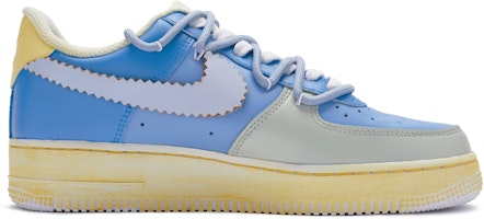【訂製球鞋】 Nike Air Force 1 Low 城市戀愛主題 海洋之心 手繪噴繪 特殊鞋盒 低筒 板鞋 男款 藍黃灰 Order 【訂製球鞋】 Nike Air Force 1 Low 城市戀愛主題 海洋之心 手繪噴繪 特殊鞋盒 低筒 板鞋 男款 藍黃灰