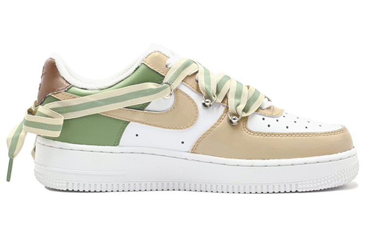 Order [定制鞋款] 耐克空军1号低帮 'Off White-Green VIBE 定制' CW2288-111(TeamS-复古米白绿)